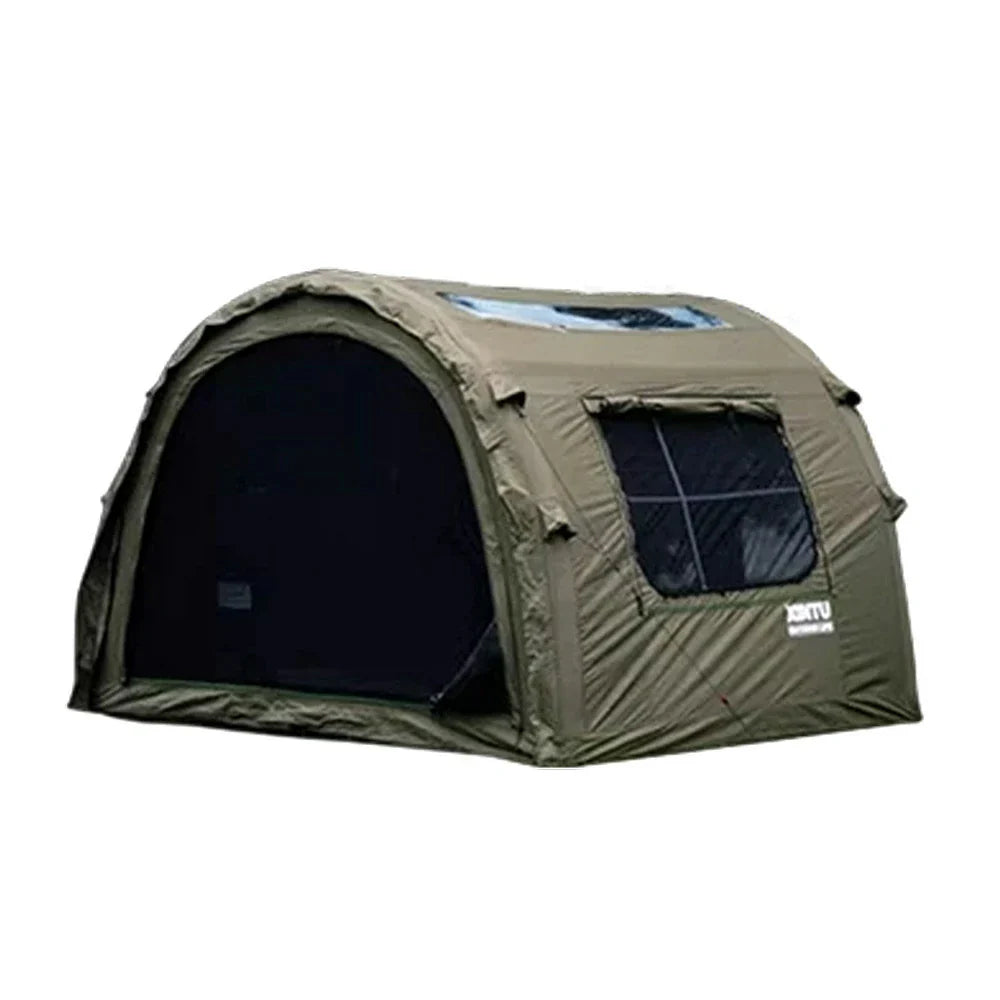 TREKKA Modular Inflatable Camping Tent for 2-3 People - All-Season Use, Reinforced Stability, Suitable for Autumn & Winter - Army Green