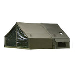 TREKKA Inflatable Camping Tent with Blackout Vestibule - UPF50+ Sun Protection, All-Season Shelter for 2-4 People - Army Green