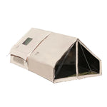 TREKKA Inflatable Camping Tent with Blackout Vestibule - UPF50+ Sun Protection, All-Season Shelter for 2-4 People - Beige