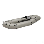 TREKKA Single Inflatable Kayak Lightweight Compact Design Breathable Mesh Backrest Ideal for Boating & Fishing - Beige