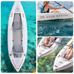 TREKKA 2-Person Inflatable Kayak Ultra-Lightweight Durable Design Tapered Bow Splash Guard Ideal for Boating & Fishing