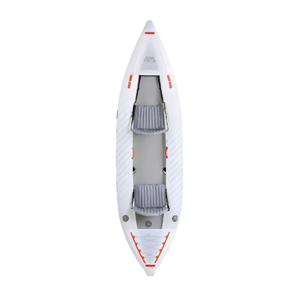 TREKKA 2-Person Inflatable Kayak Ultra-Lightweight Durable Design Tapered Bow Splash Guard Ideal for Boating & Fishing