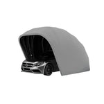 TREKKA Fully Automatic Car Canopy - 5.5/6m Retractable Cover Stainless Steel Frame Remote Control Operation Waterproof & UV-Resistant Fabric - Grey