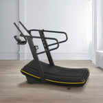 FITPRO BS005 Manual Adjustment - 8 Magnetic Resistance Treadmill Train Gym Levels Home Equipment Machine Black&Yellow