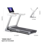 FITPRO X1P Train - Contact Home Rate Electric Gym Treadmill 2.5HP Heart White