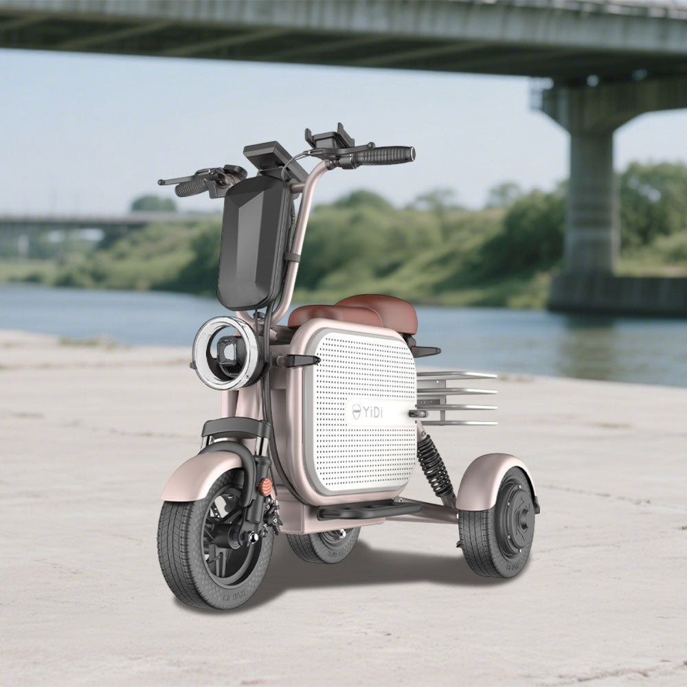 YIDI DDU10S 1000W Steel Battery Dual Lithium 48V White Scooter High Electric Foldable 10Ah/15Ah Pink/Black 11-inch Drum Carbon Drive Black Brake