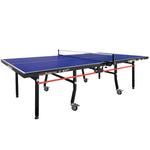 DOUBLE FISH Indoor Net 301 18mm Table - Tennis/Ping ITTF Foldable Black&Blue Ball Table Pong Bats Approve