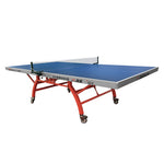 DOUBLE FISH 323 ITTF Approved Ping Pong Table 18mm Indoor Table Tennis Table Red Blue with Net & Paddles