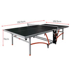 DOUBLE FISH Bats ITTF Ball Table Pong Black Play Solo Net 353 - Table Tennis/Ping 22mm Foldable Indoor Approve
