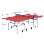 DOUBLE FISH White&Red Tableb Play 18MM - Foldable ITTF Tennis/Ping Table Solo Bats Indoor Net Ball Pong Approve