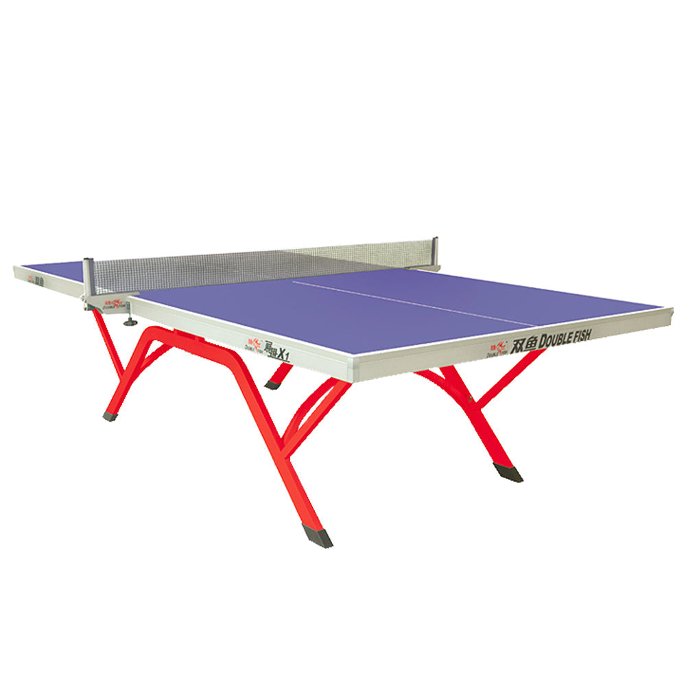 DOUBLE FISH Net Ball 25mm Tennis/Ping - VOLANTX1 Bats Pong Red&Blue Table ITTF Indoor Table Approve