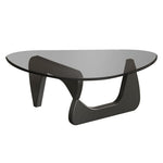 LIVARA Small/Large Oak Coffee Coffee Table Glass Table Legs