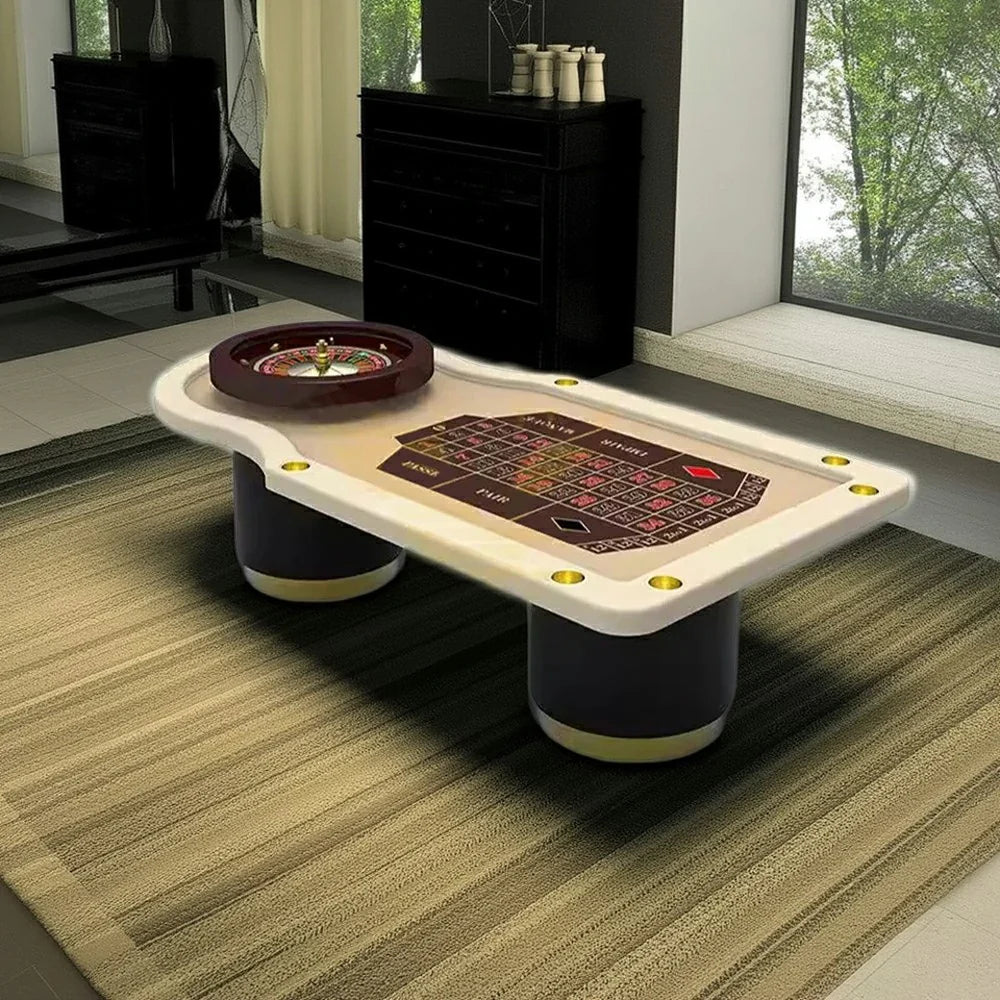 VERSA 275cm - Game Table Roulette Home Events W/ Wheel Roulette Private Rooms Length Wood