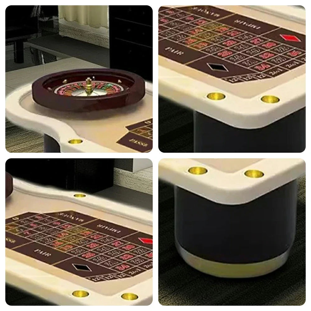 VERSA 275cm - Game Table Roulette Home Events W/ Wheel Roulette Private Rooms Length Wood