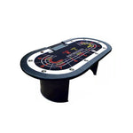 VERSA 244cm Events Game Table Length Home - W/ Wheel Roulette Private Rooms Black&White