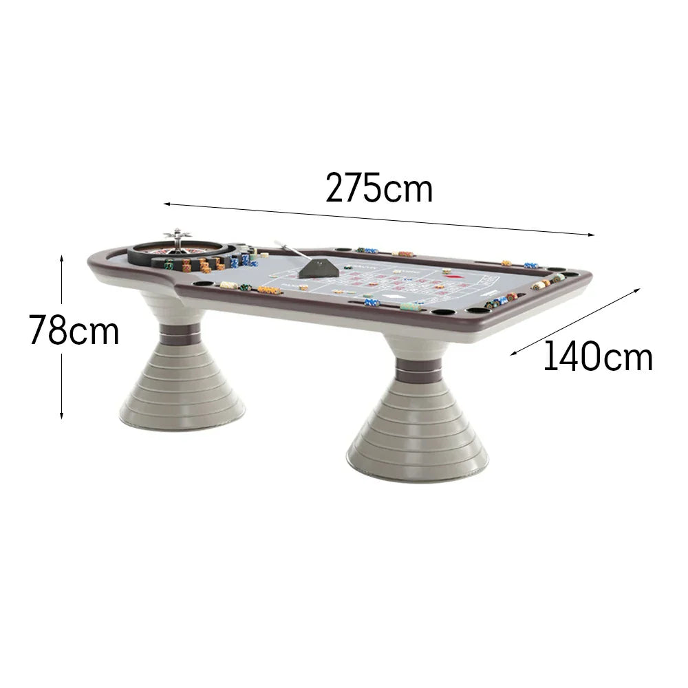 VERSA 275cm Luxury Roulette Rooms Home Table Roulette Wheel Game Private Length W/ Events