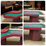 VERSA 240cm Table Roulette Rooms Length Private 20-inch a - W/ Game Home Wheel Events Roulette Red&White