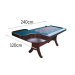VERSA 240cm Roulette Private Rooms Events Game Home Length Table - Blue