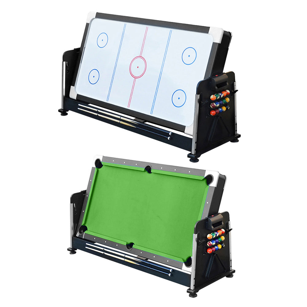 VERSA 4-IN-1 Air Billiard Accessories for Table Rooms and Game Dining, Convertible with Table 7FT - Billiards, Free Pool Tennis Green Hockey, Felt
