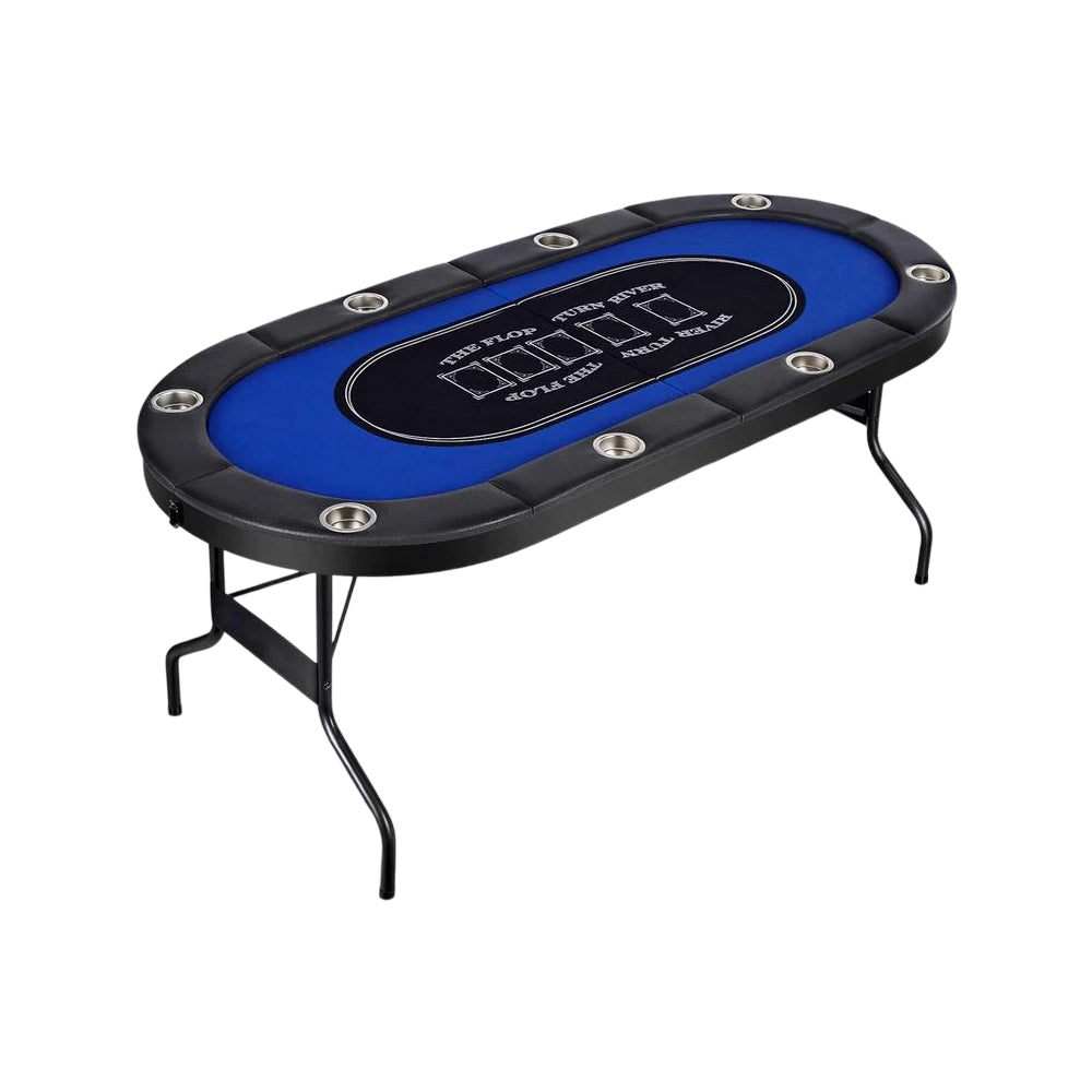 VERSA 6FT Table Gaming Players MDF Game 8 Foldable Poker Room
