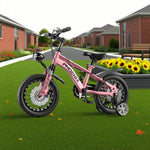 VOLTUS 14/18/22 Knife - Support Foot Bicycle Children's Ring Training Double-Layer CNC Inch Wheels Pink