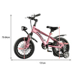 VOLTUS 14/18/22 Knife - Support Foot Bicycle Children's Ring Training Double-Layer CNC Inch Wheels Pink