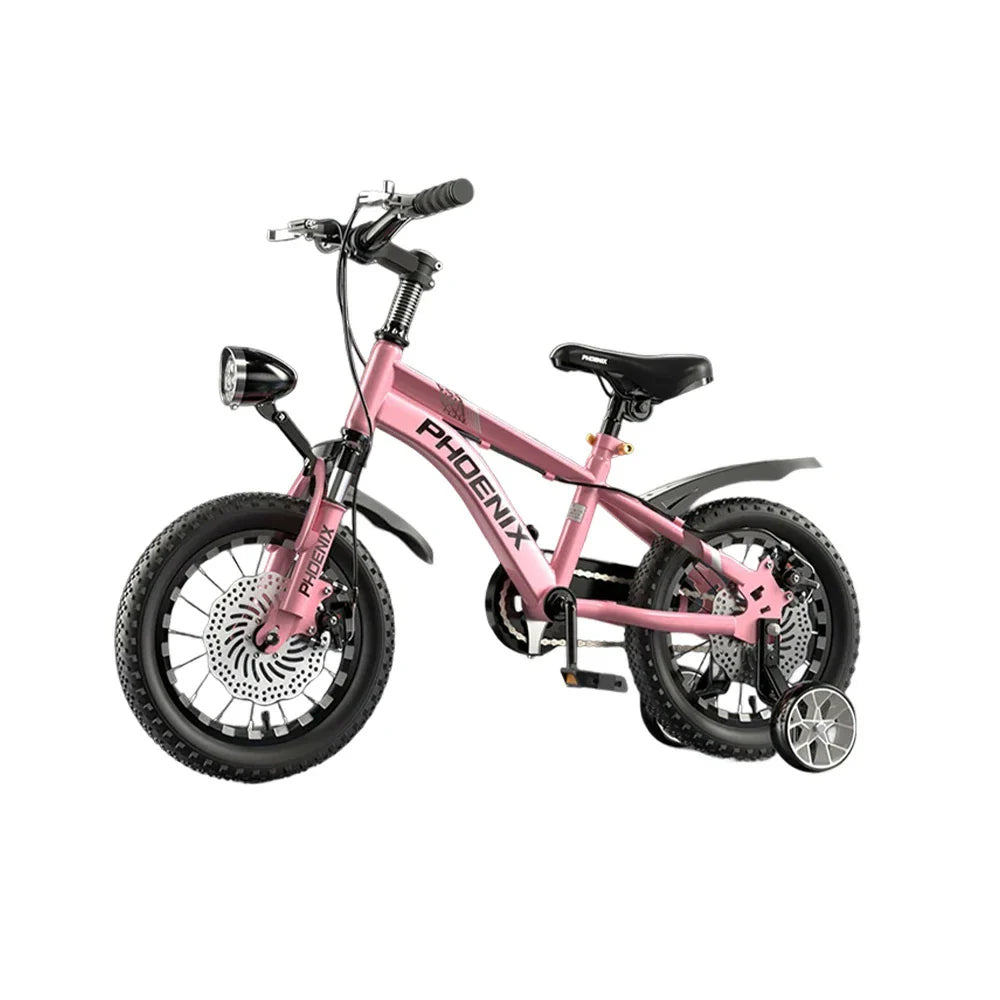 VOLTUS 14/18/22 Knife - Support Foot Bicycle Children's Ring Training Double-Layer CNC Inch Wheels Pink