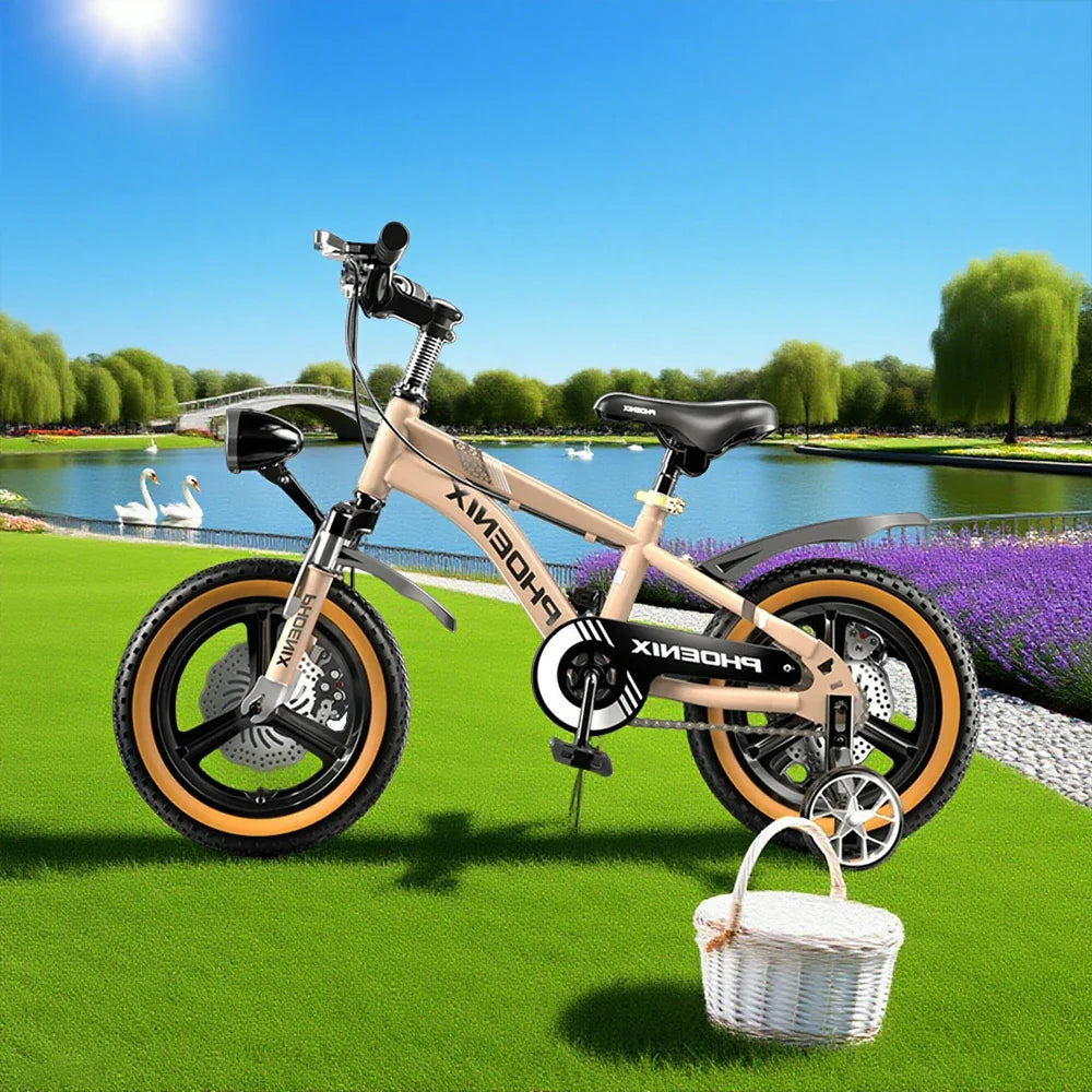 VOLTUS 14/18/22 Alloy Wheel Bicycle Integrated Upgraded Training Inch Foot Children's - Magnesium Support Wheels Golden