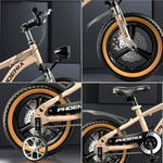 VOLTUS 14/18/22 Alloy Wheel Bicycle Integrated Upgraded Training Inch Foot Children's - Magnesium Support Wheels Golden