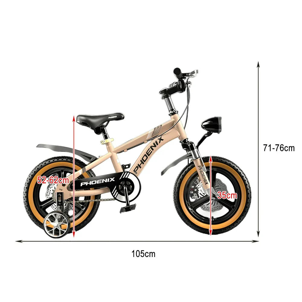 VOLTUS 14/18/22 Alloy Wheel Bicycle Integrated Upgraded Training Inch Foot Children's - Magnesium Support Wheels Golden