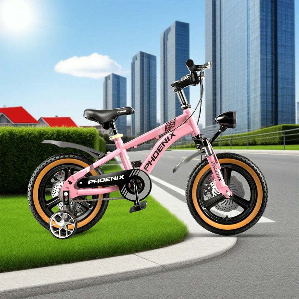 VOLTUS 14/18/22 Training Magnesium Support - Wheel Wheels Integrated Children's Alloy Upgraded Bicycle Inch Foot Pink
