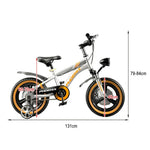 VOLTUS 14/18/22 Upgraded Integrated Alloy Foot Children's Bicycle Training Wheels Support - Inch Magnesium Wheel Silvery