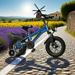 VOLTUS 18/20/22 Kids' - Spoke Rear Integrated or Wheels Seat with Bike Blue