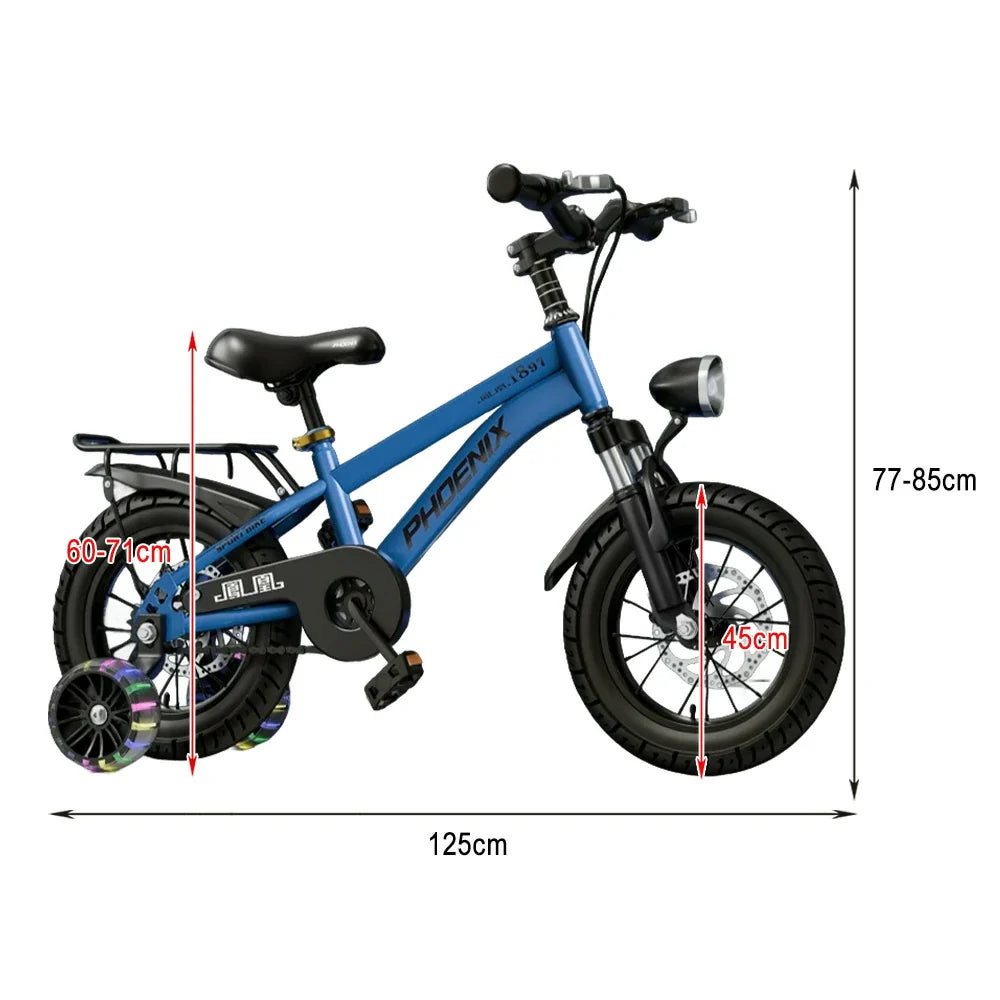 VOLTUS 18/20/22 Kids' - Spoke Rear Integrated or Wheels Seat with Bike Blue