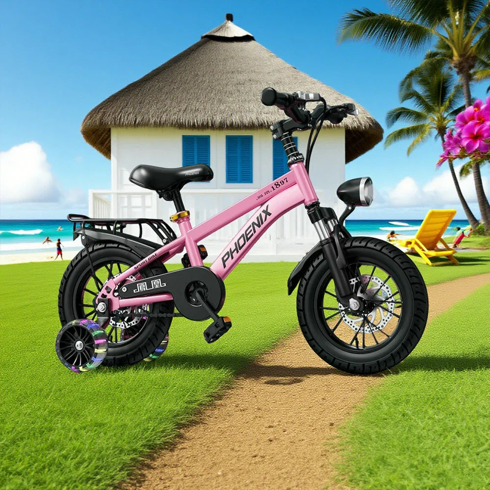 VOLTUS 18/20/22 with or Kids' Spoke Seat - Bike Integrated Rear Wheels - Pink