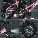 VOLTUS 18/20/22 with or Kids' Spoke Seat - Bike Integrated Rear Wheels - Pink