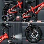 VOLTUS 18/20/22 or - Rear - Bike Wheels with Spoke Kids' Integrated Seat Red