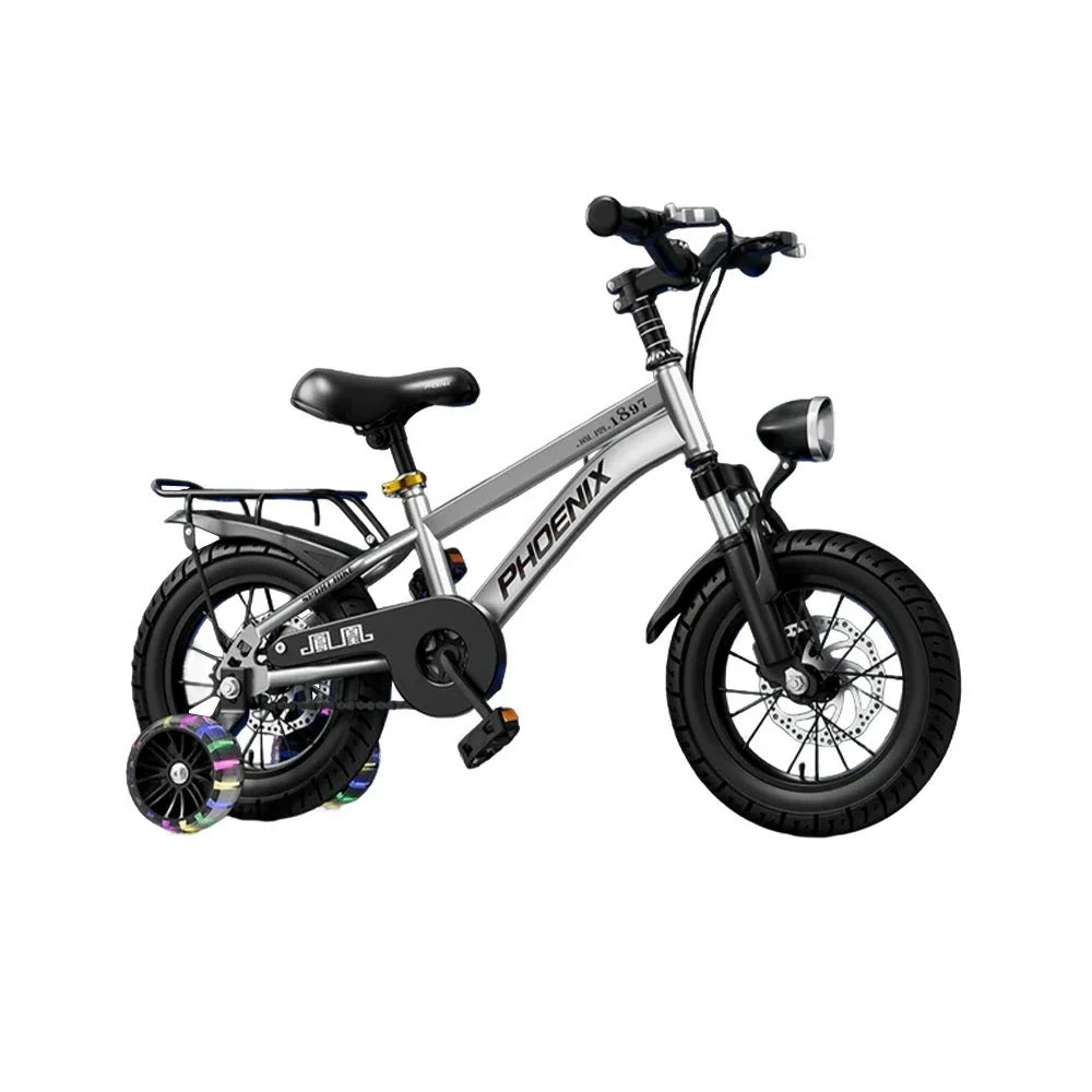 VOLTUS 18/20/22 Integrated with Spoke Seat Kids' Bike - Wheels or Rear Silvery