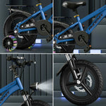 VOLTUS 18/20/22 Kids' - Spoke Rear Integrated or Wheels Seat with Bike Blue