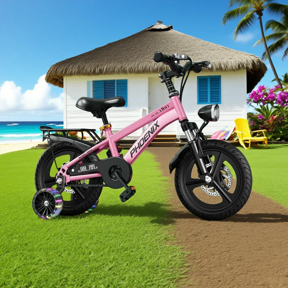 VOLTUS 18/20/22 with or Kids' Spoke Seat - Bike Integrated Rear Wheels - Pink