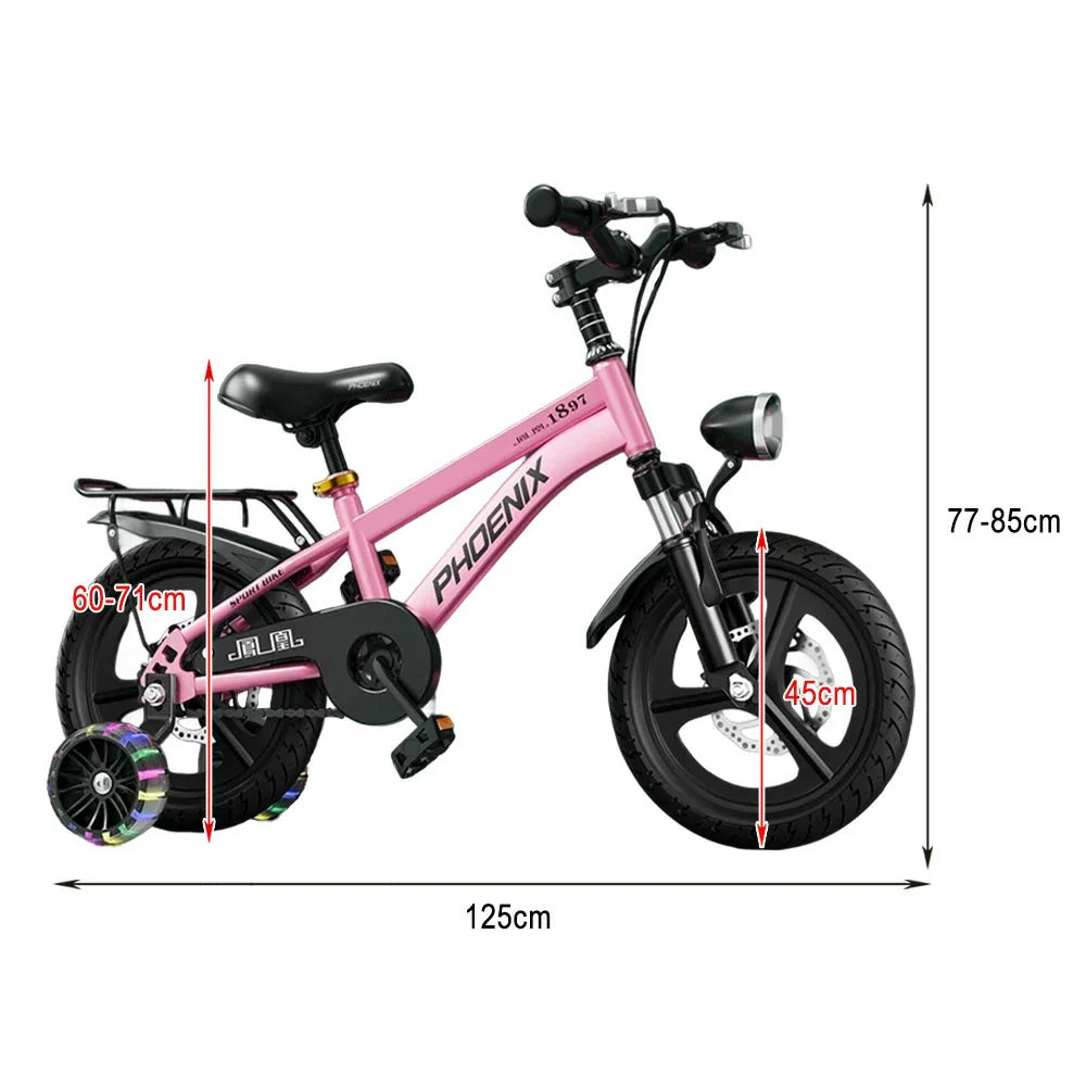 VOLTUS 18/20/22 with or Kids' Spoke Seat - Bike Integrated Rear Wheels - Pink