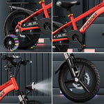 VOLTUS 18/20/22 or - Rear - Bike Wheels with Spoke Kids' Integrated Seat Red