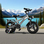 VOLTUS 18/20/22 Integrated with Spoke Seat Kids' Bike - Wheels or Rear Silvery