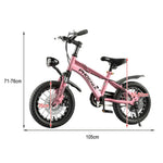 VOLTUS 14/18/22 Knife - Support Foot Bicycle Children's Ring Training Double-Layer CNC Inch Wheels Pink