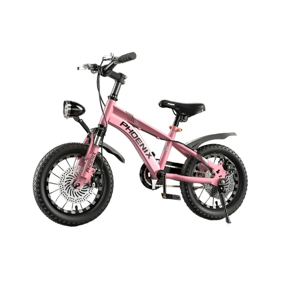 VOLTUS 14/18/22 Knife - Support Foot Bicycle Children's Ring Training Double-Layer CNC Inch Wheels Pink