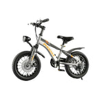 VOLTUS 14/18/22 Ring CNC Foot - Support Children's Bicycle Inch Double-Layer Knife Wheels Training Silvery