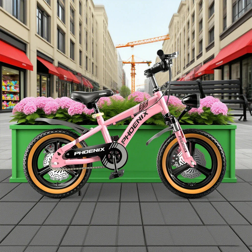 VOLTUS 14/18/22 Training Magnesium Support - Wheel Wheels Integrated Children's Alloy Upgraded Bicycle Inch Foot Pink