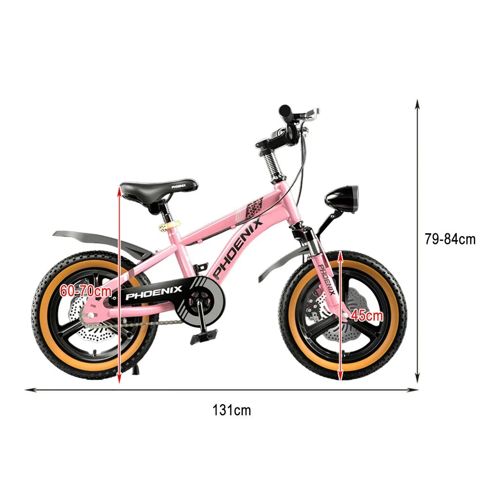 VOLTUS 14/18/22 Training Magnesium Support - Wheel Wheels Integrated Children's Alloy Upgraded Bicycle Inch Foot Pink
