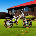 VOLTUS 14/18/22 Upgraded Integrated Alloy Foot Children's Bicycle Training Wheels Support - Inch Magnesium Wheel Silvery