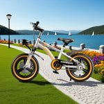 VOLTUS 14/18/22 Upgraded Integrated Alloy Foot Children's Bicycle Training Wheels Support - Inch Magnesium Wheel Silvery